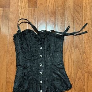 Elegant Black Corset Top